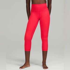Lululemon Align High-Rise Crop 23"
in Love Red